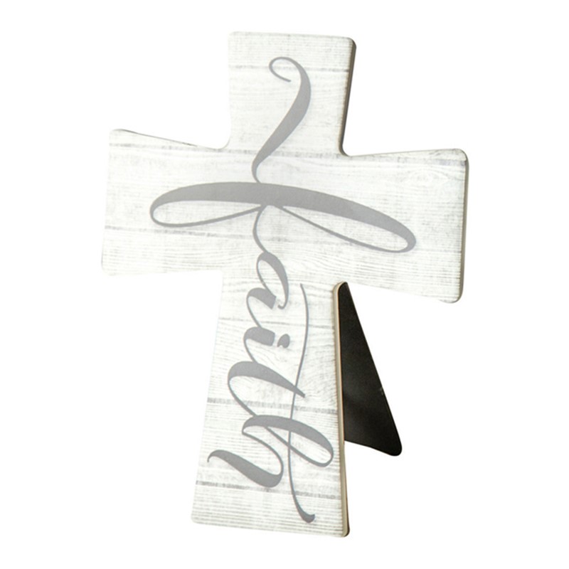 Faith Ceramic Cross w/ Easel ICINFA
