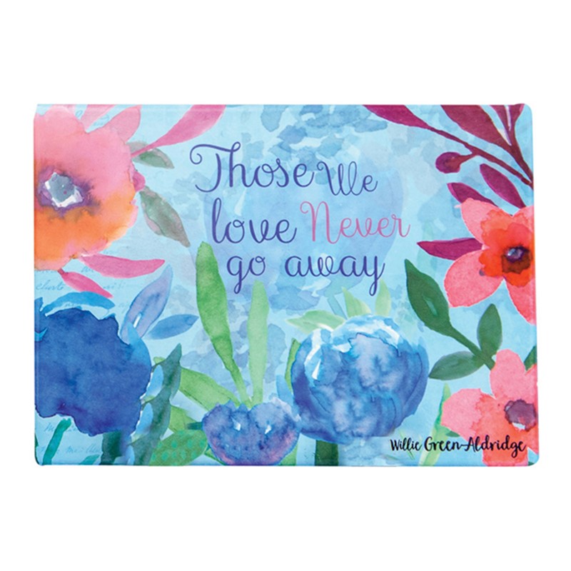 Those We Love Floral Ceramic Plaque ICIPGA