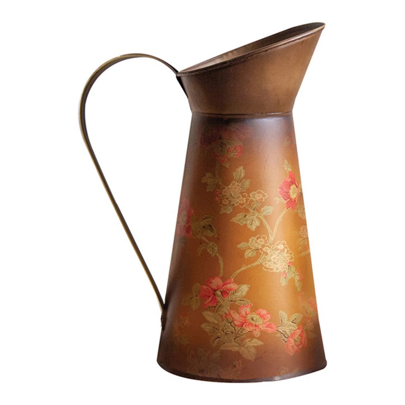 Metal Pitcher Fall Floral IMFSPF