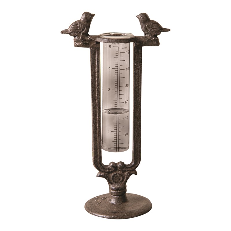 Tweet Home Metal Bird Rain Guage IMRGTH
