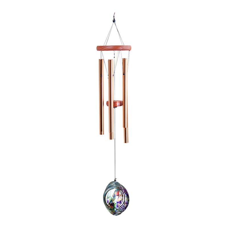 Metal Spinner Hummingbird Wind Chime IMWCSH