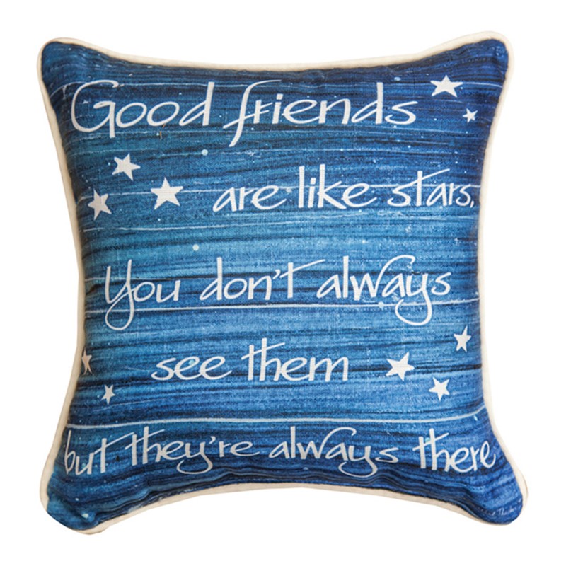 Good Friends Are Like Stars... Word Pillow SDPFLS