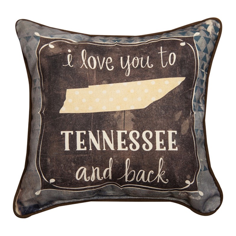 I Love You To Tennessee & Back Pillow SDPLTN