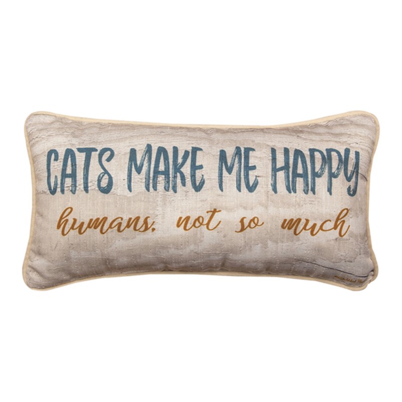 Cats Make Me Happy Pillow SHCMMH