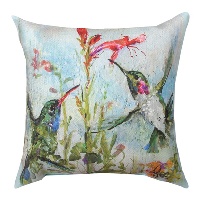 Two Hummingbirds Climaweave Pillow SL2HMB