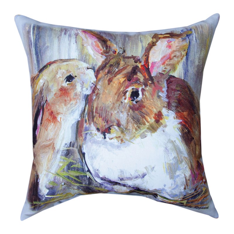 Kissing Bunnies Climaweave Pillow SLKBP