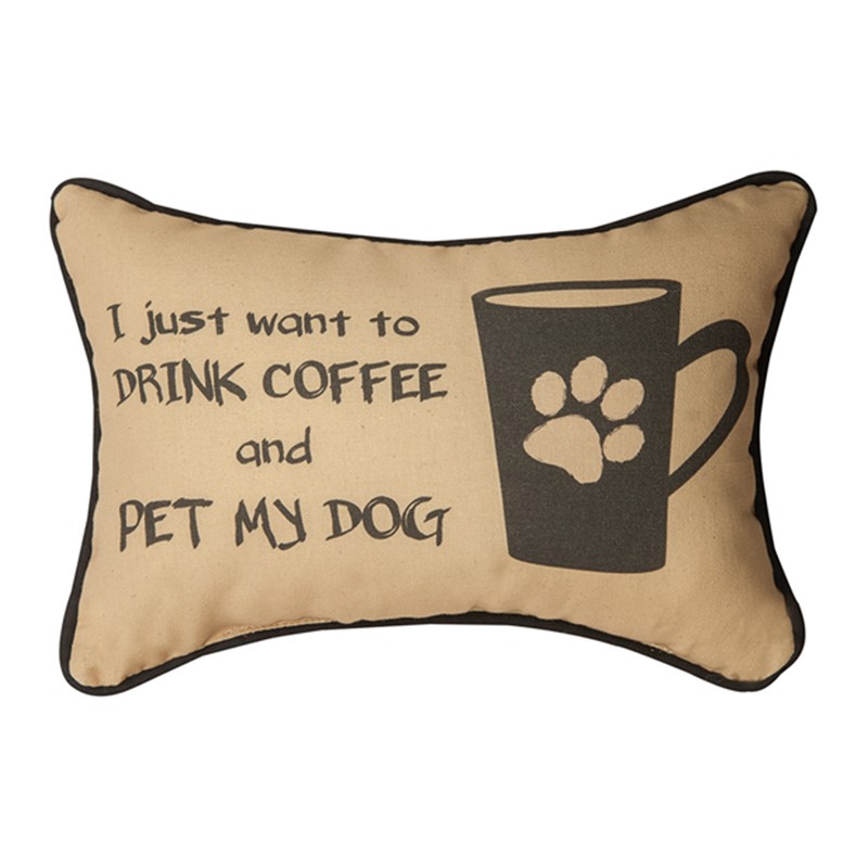 I Just Wanted To Drink Coffee & Pet Pillow SWDCPD