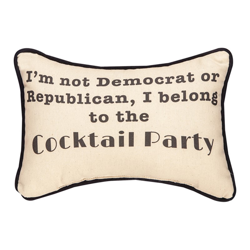 I'm Not A Dem Or Rep Word Pillow SWDRCP