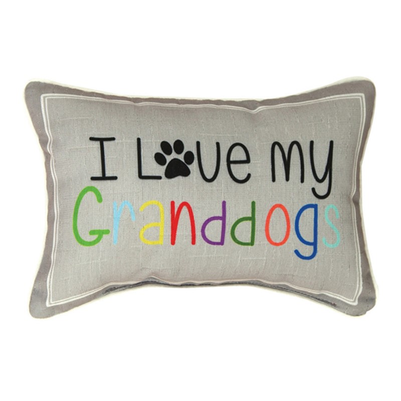 I Love My Granddogs Word Pillow SWILMG