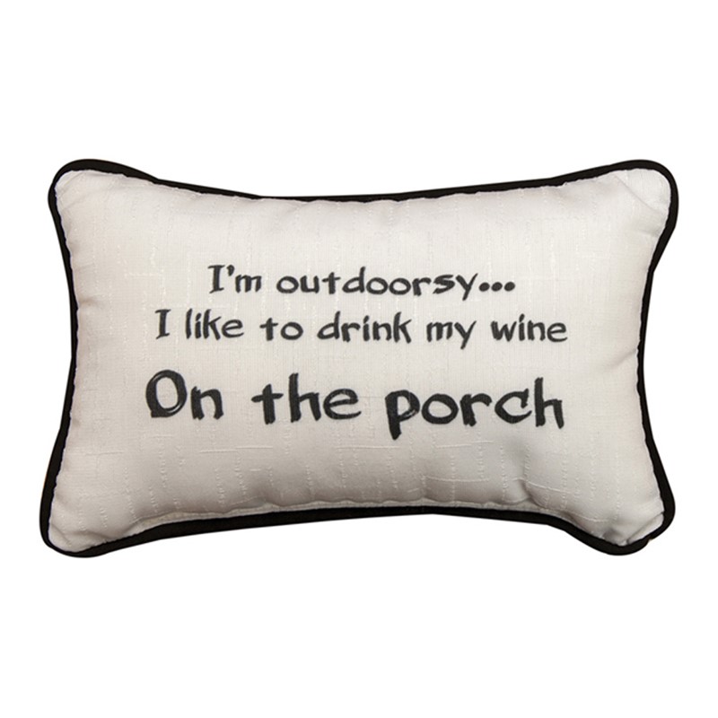 I'm Outdoorsy... Word Pillow SWWINE