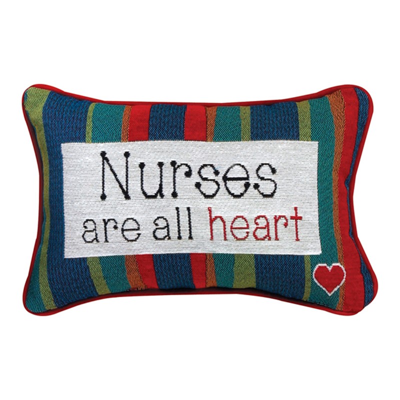 Nurses...All Heart Word Pillow TWNRAH