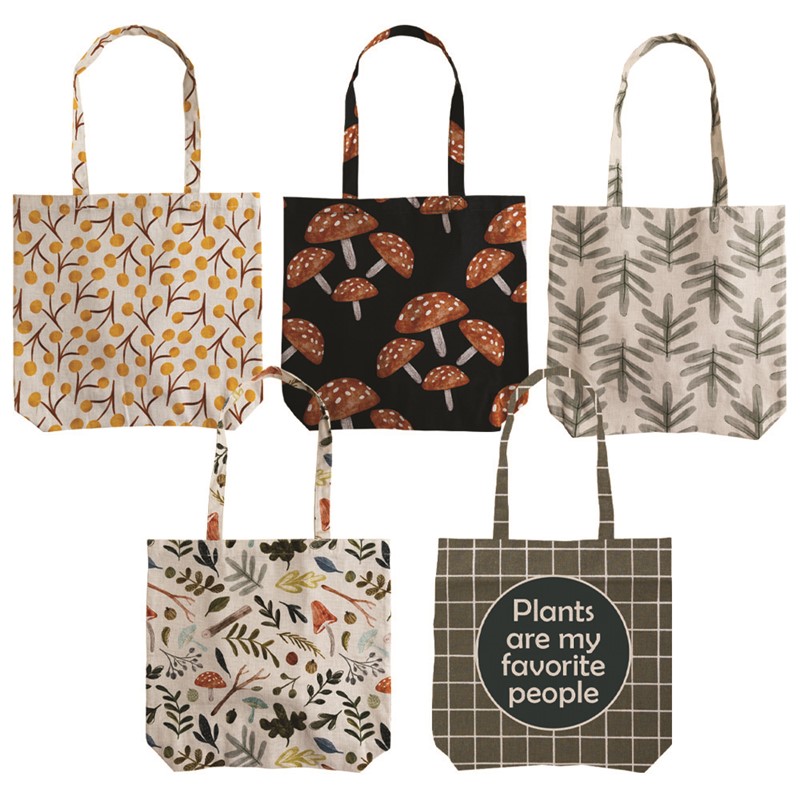 Into The Garden Cotton Tote Bags Asst IOIGCT