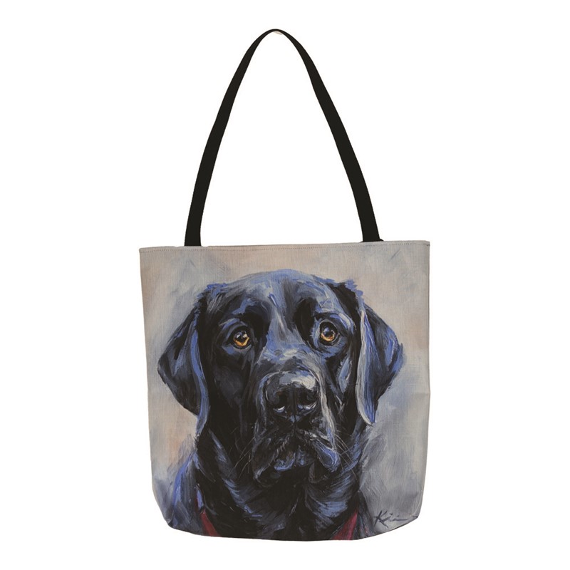 Black Lab Printed Tote SOBBL