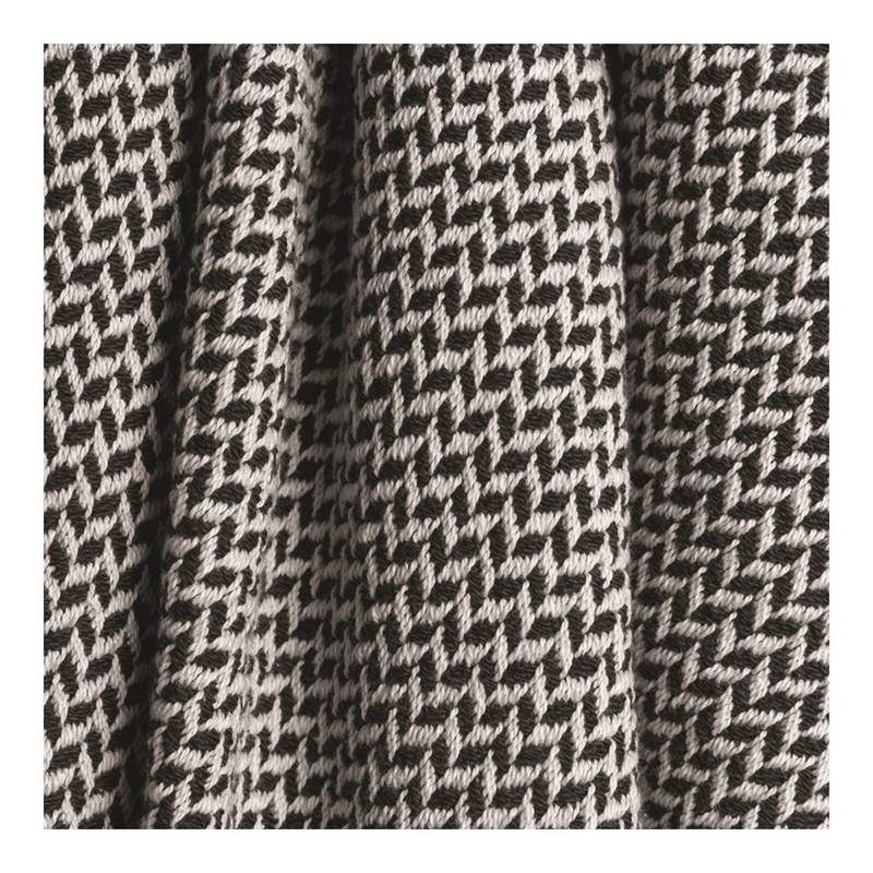 Dashing Texture Black Throw ASDTL