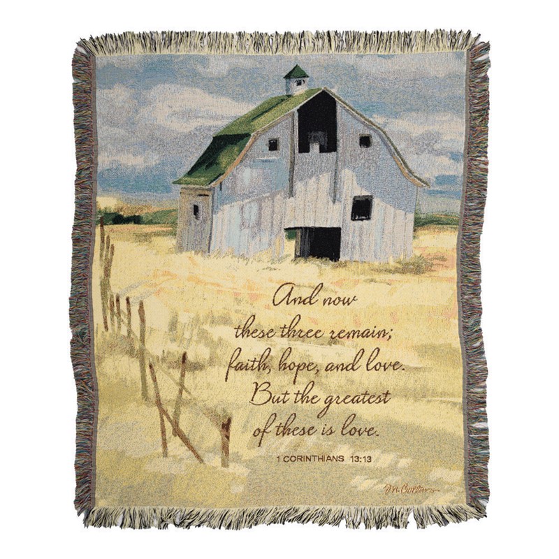 Sheffield Farms With Verse Tapestry Throw ATSFVE
