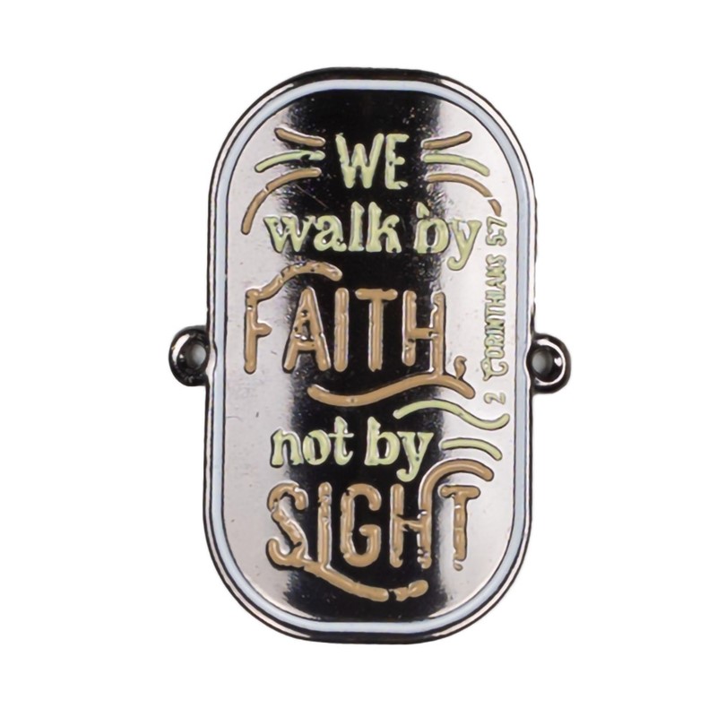 Hiking Stick Medallion - Walk By Faith IMMDWF