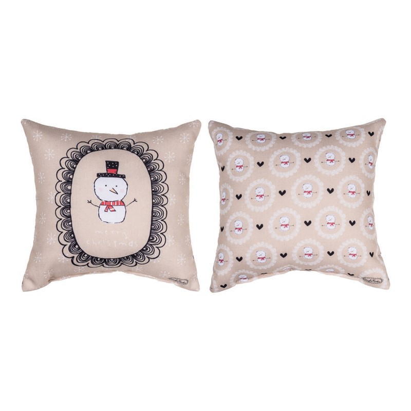 Snow Pals Merry Christmas Pillow SDSPM