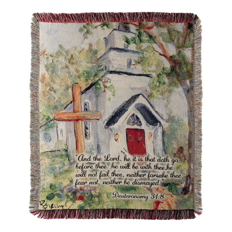 Historic Church Tapestry Throw ATHCAL