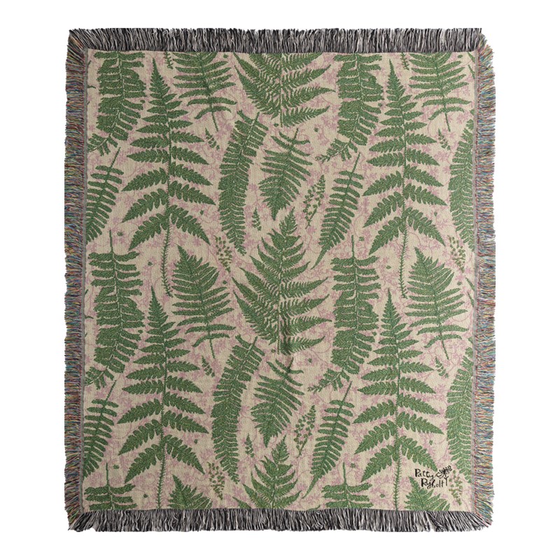 Ferns And Mushrooms Tapestry Throw ATFEMU