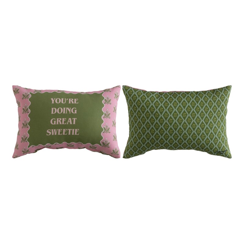 You're Doing Great Sweetie Climaweave Word Pillow SWYDGS