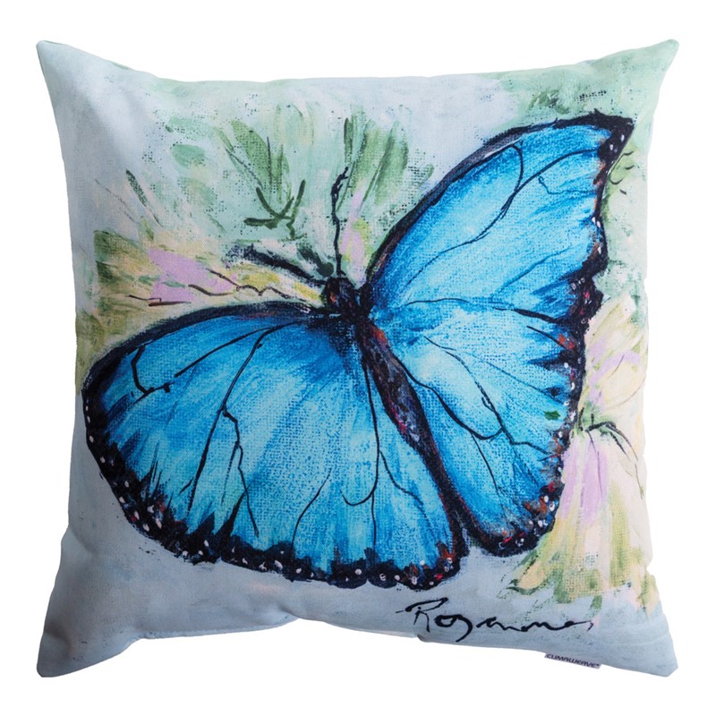 Blue Butterfly Climaweave Pillow SLBLBT