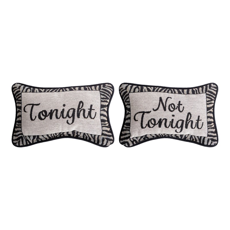 Tonight Not Tonight Word Pillow TWTNT