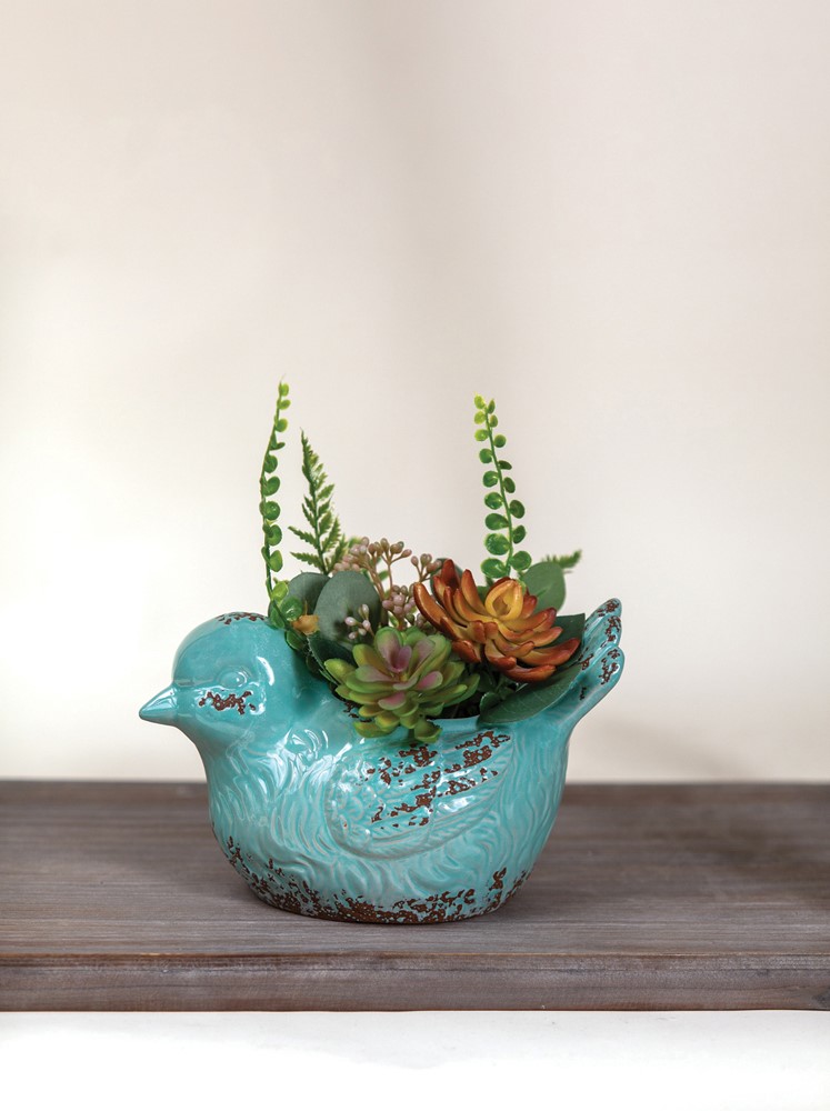 ✳︎✳︎✳︎ Ceramic Bird Flower Pot Ceramic Pot | Manual Woodworkers