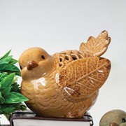In Flight Caramel Ceramic Birds ICIJIC View 2