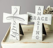 Faith Ceramic Cross w/ Easel ICINFA View 2