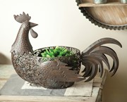Metal Rooster Basket IMFSRR View 2