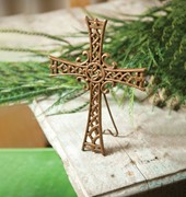 Stand On The Solid Rock Cast Iron Table Cross IMINSR2 View 2