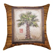Palm Trees Brown 2 Climaweave Pillow SLPTB2 View 2