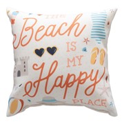 Beach Vibes The Beach Is My Happy Place Climaweave Pillow SDBMHP View 2