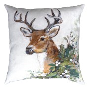 Season's Frost - Deer Family Clmaweave Pillow SLSEAF View 2