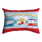 Happy Camper - Home Is Where You Park It Climaweave Word Pillow SWPBHP View 2