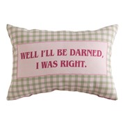 Well I'll Be Darned I Was Right Climaweave Word Pillow SWWIBD View 2
