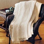 Basket Weave Hearts 2-Layer Throw AHNB8 View 3