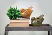 In Flight Caramel Ceramic Birds ICIJIC View 3