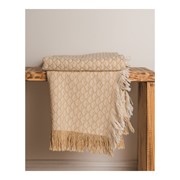 Scalloped Tan Throw ASSCAT View 3