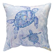 Sea Creatures With Sea Turtle Climaweave Pillow SLSCTS View 3