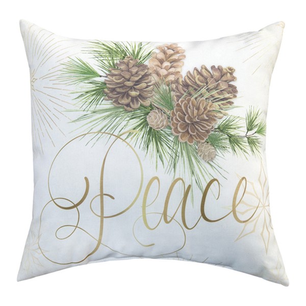 Winter Pine Peace Joy Pillow SLWPJ