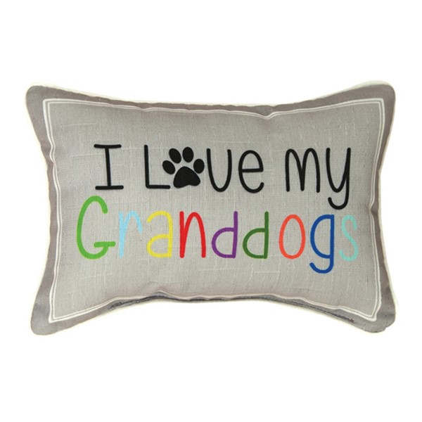 I Love My Granddogs Word Pillow SWILMG