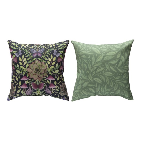 Dark Succulents Climaweave Pillow SLDSUC