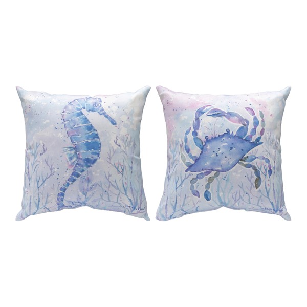 Sea Creatures With Crab Climaweave Pillow SLSCCS