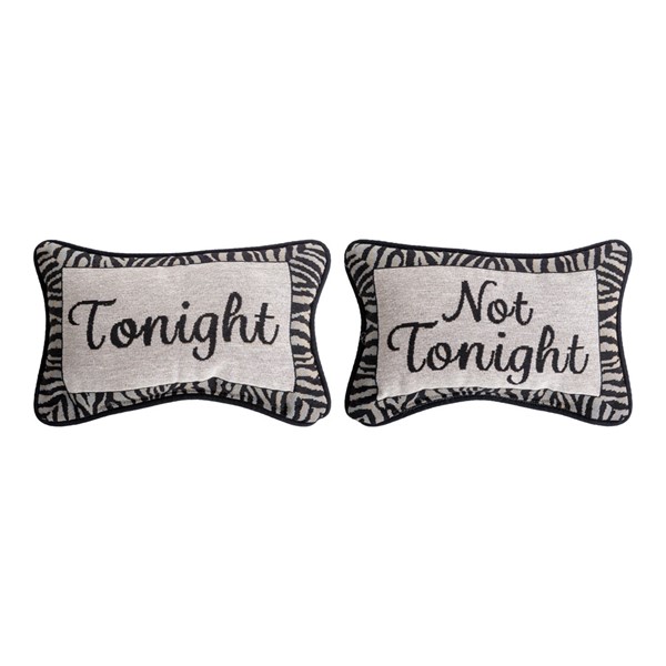 Tonight Not Tonight Word Pillow TWTNT